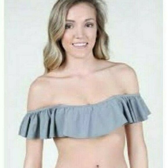 Altard State Swim Top Mermaid Off Shoulder Ruffle - Picture 7 of 9